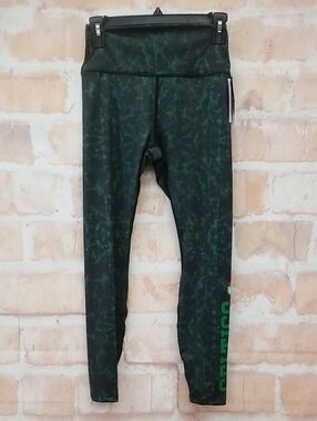 NWT NBA Dark Green Marble-Print Women's Celtics Leggings Size S